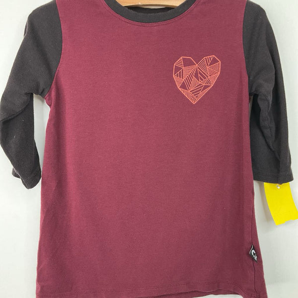Size 3-4: Rags Red/Black Long Sleeve Shirt