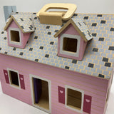 Melissa & Doug Fold & Go Wooden Dollhouse