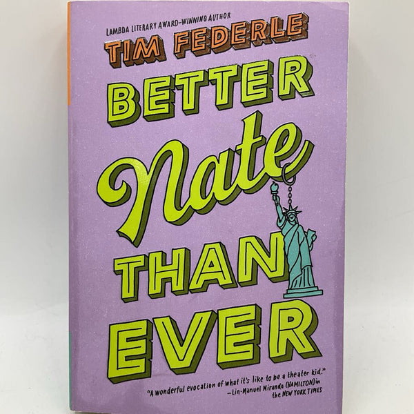 Better Nate Than Ever (paperback)