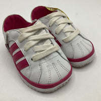 Size 3: Adidas Pink White Soft Soul Baby Shoes