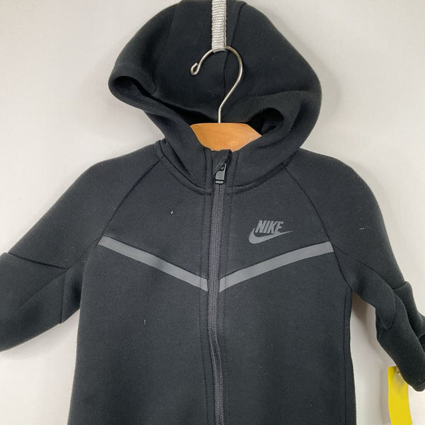 Size 6m: Nike Black Romper with Hoodie