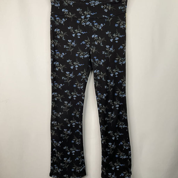 Size 12: Gap Black/Blue Floral Leggings