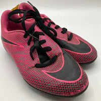 Size 1Y: Nike Pink Black Soccer Cleats