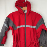 Size 10-11: Oaki Red/Grey Rain Suit