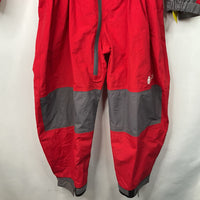 Size 10-11: Oaki Red/Grey Rain Suit