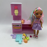 Small Doll W/Ice Cream Set