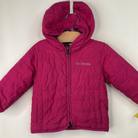 Size 12-18m: Columbia Pink Fleece Lined Reversible Coat