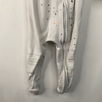 Size 6-9m: Goumi White/Grey/Gold Space 1pc PJs