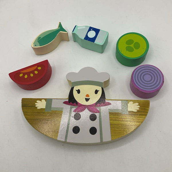 Wooden Wobble Chef Stacker