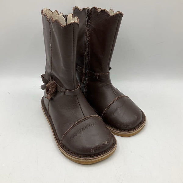 Size 11: Livie & Luca Brown Zip Up Boots
