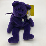 Collectors Corner: Ty Beanie Baby "Princess" 1997 Purple Bear Plush
