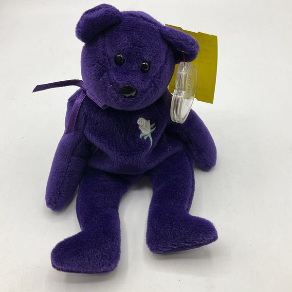 Collectors Corner: Ty Beanie Baby "Princess" 1997 Purple Bear Plush