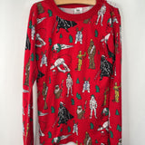 Size 14-16 (160): Hanna Andersson Red Holiday Star Wars 2pc PJs