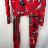 Size 14-16 (160): Hanna Andersson Red Holiday Star Wars 2pc PJs