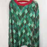 Size 14 (160): Hanna Andersson Green/Red Scales 2pc PJs