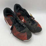 Size 5Y: Nike Black/Orange Lace-Up Baseball Cleats