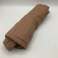 Comfy Cubs Brown Swaddle Blanket