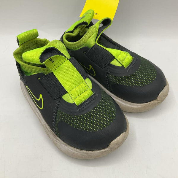 Size 6: Nike Grey/Green Slip-On Sneakers