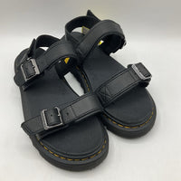 Size 4Y: Dr.Martens Black Buckle Strap Sandals