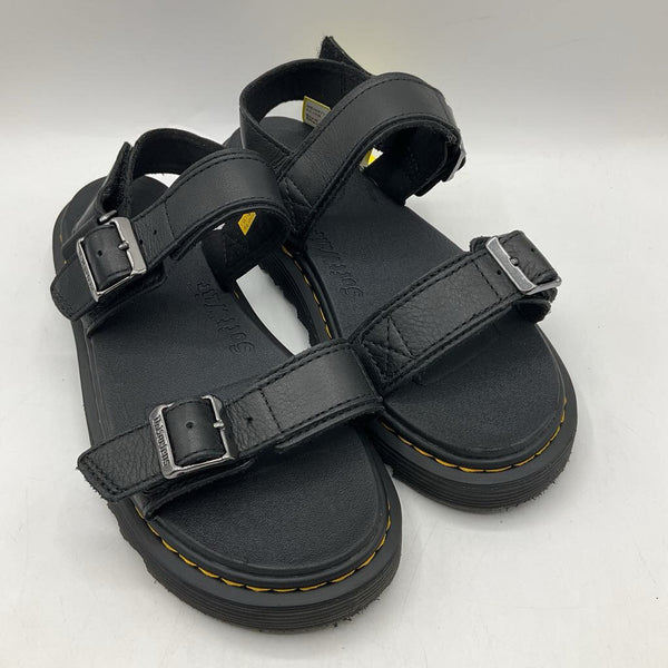 Size 4Y: Dr.Martens Black Buckle Strap Sandals