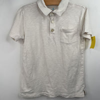 Size 6-7: Crewcuts White Button Collared T-Shirt