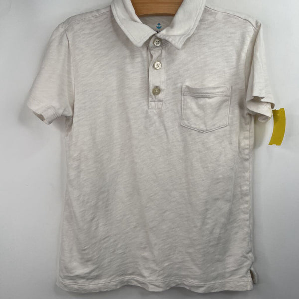 Size 6-7: Crewcuts White Button Collared T-Shirt
