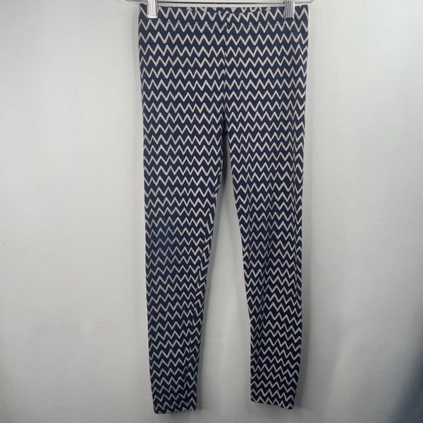 Size 10: Crewcuts Blue/Yellow Zig Zag Leggings
