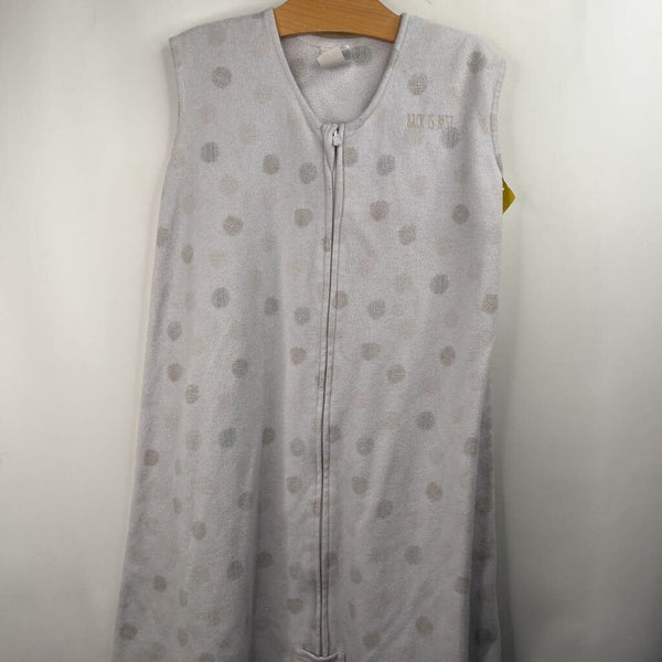 Size XL: Halo Creme Polka Dots Fleece Sleepsack