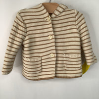 Size 3-6m: Gap Tan/Brown Knit Hoodie W/ Ears
