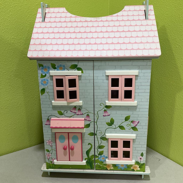 Wooden Cottage Dollhouse