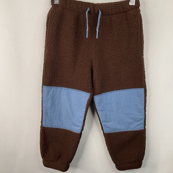 Size 4 (100): Hanna Andersson Brown/Blue Cozy Pants