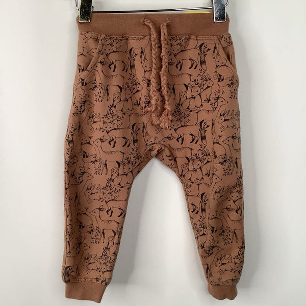 Size 12-18m: Rylee + Cru Brown Deer Cozy Pants