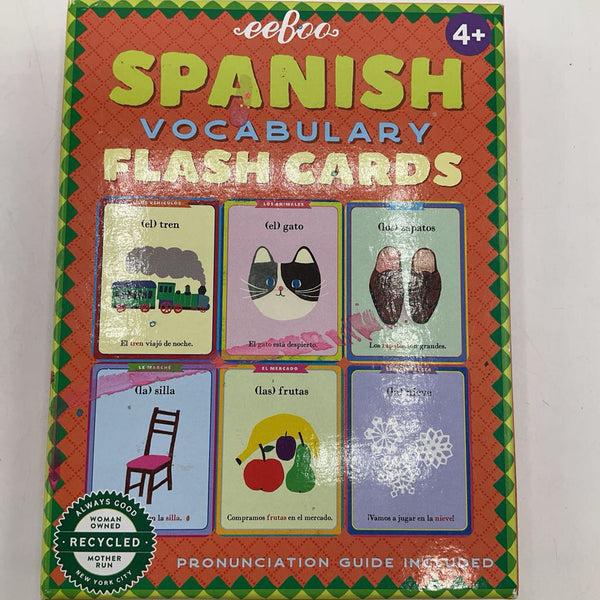 Eeboo Spanish Vocabulary Flash Cards