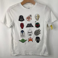 Size 10: Gap White Star Wars Print T-Shirt