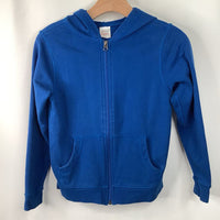 Size 10 (140): Hanna Andersson Blue Zip-Up Hoodie