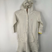 Size 4: Ralph Lauren Creme Hooded Long Sleeve Shirt