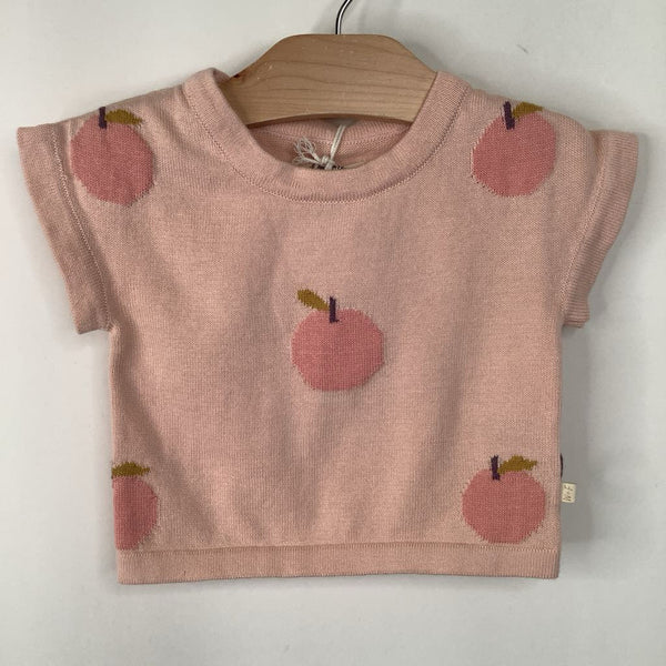 Size 0-3m: Wilson + Frenchy Pink Peach Knitted Sweater Vest - NEW W/Tag