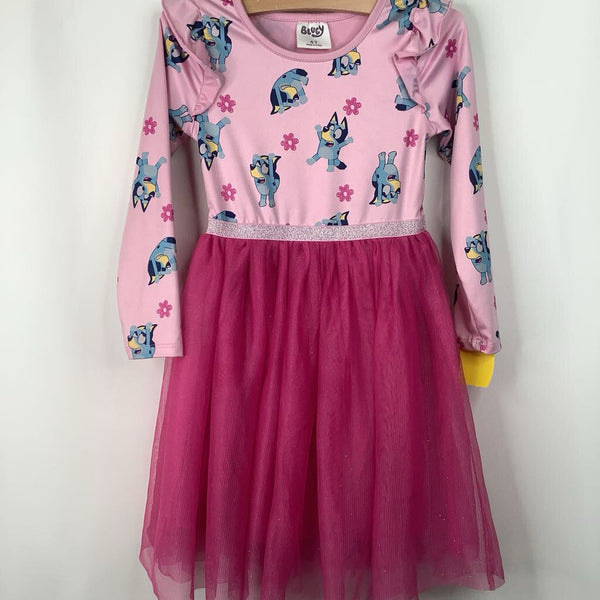 Size 4: Bluey Pink Long Sleeve Dress