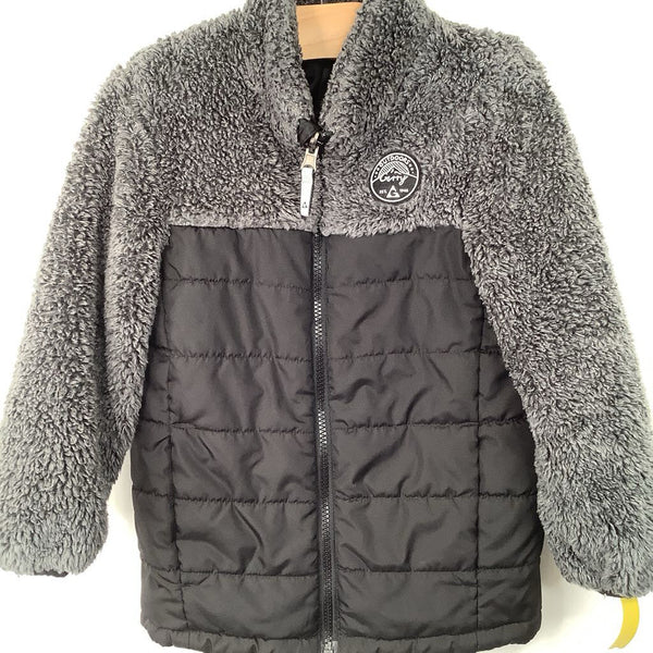 Size 5-6: Gerry Grey/Back Fuzzy Winter Coat