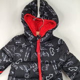 Size 3-6m: Spyder Black/White Ski Print Puffy Bunting