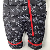 Size 3-6m: Spyder Black/White Ski Print Puffy Bunting