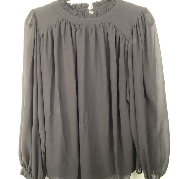 Size M: Jpdifl Black Long Sleeve Blouse