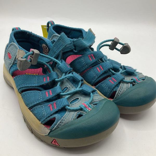 Size 13: Keen Blue/Pink Toggle/Velcro Strap Sandals