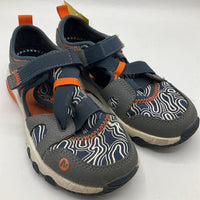 Size 12: Merrell Blue/Grey/Orange Velcro Strap Shoes