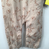 Size 12-18m: Vignette Creme/Brown Floral Long Sleeve Romper