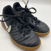 Size 11: Nike Black/White Lace-Up Indoor Soccer Cleats