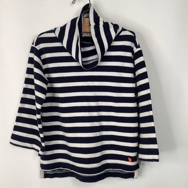 Size 4-5: Crewcuts White/Blue Collared Long Sleeve Shirt