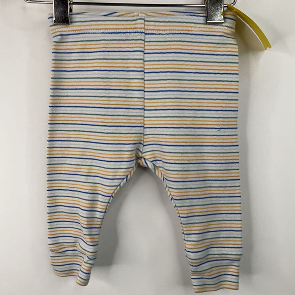 Size 0-3m: Tea White Blue/Multi Cozy Pants