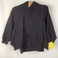 Size 6-7: Black Bat Zip-Up Hoodie