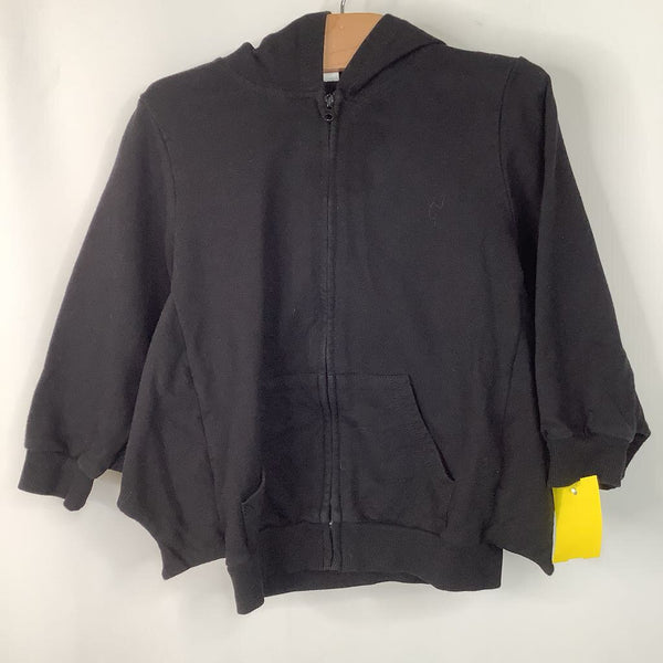 Size 6-7: Black Bat Zip-Up Hoodie